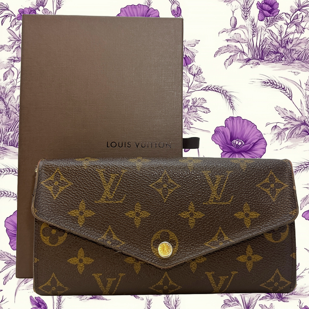 LOUIS VUITTON Monogram Portefeuille Sarah Long Wallet