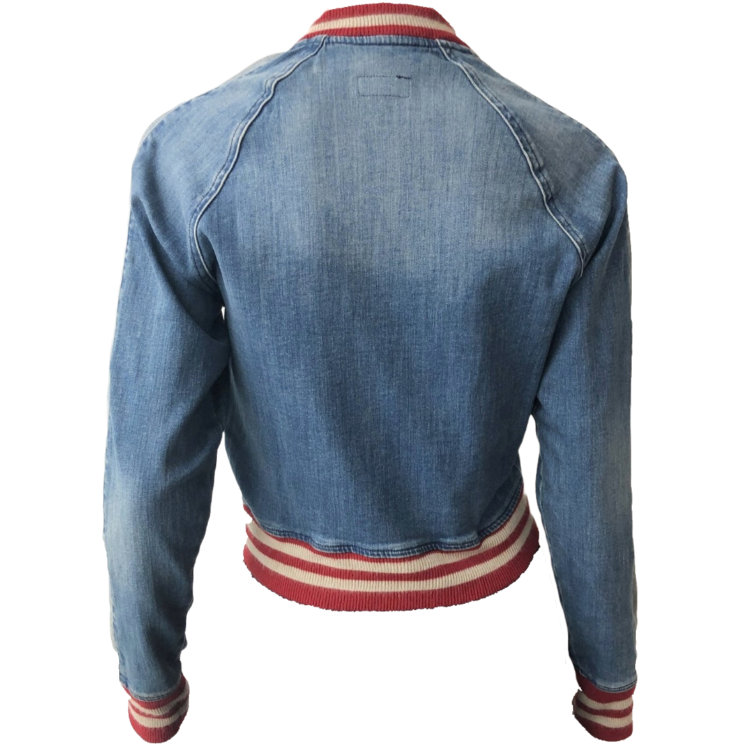MOTHER Denim Bomber | Size Small