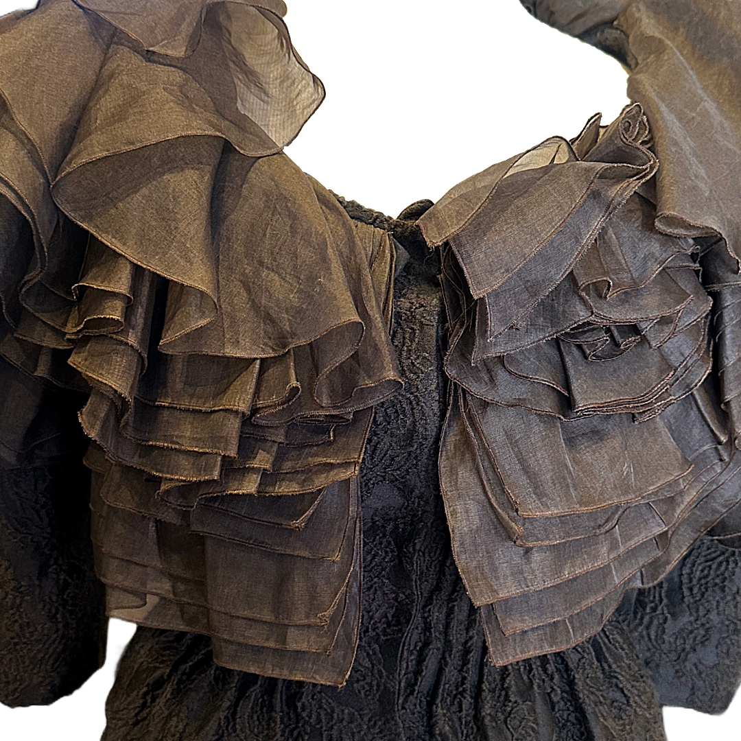 GALLIANO Ruffle Corset Jacket | Size 6