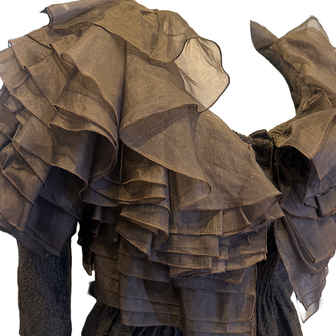 GALLIANO Ruffle Corset Jacket | Size 6