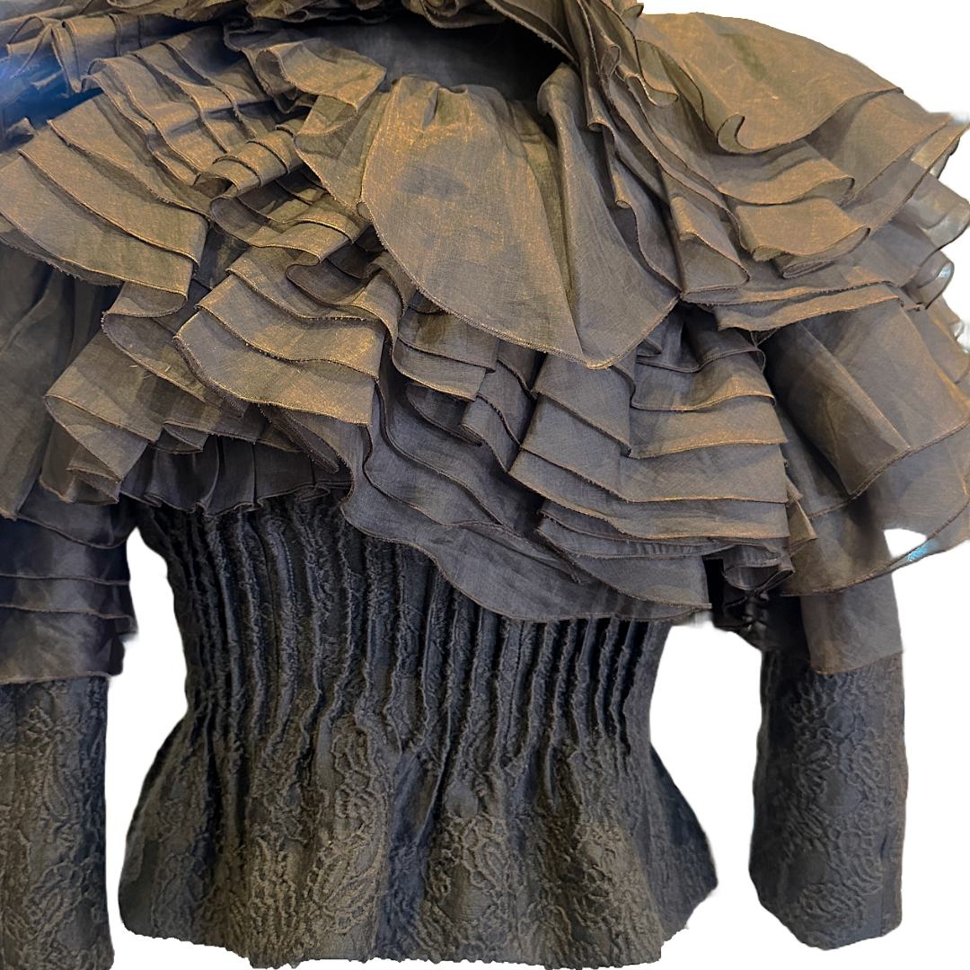 GALLIANO Ruffle Corset Jacket | Size 6