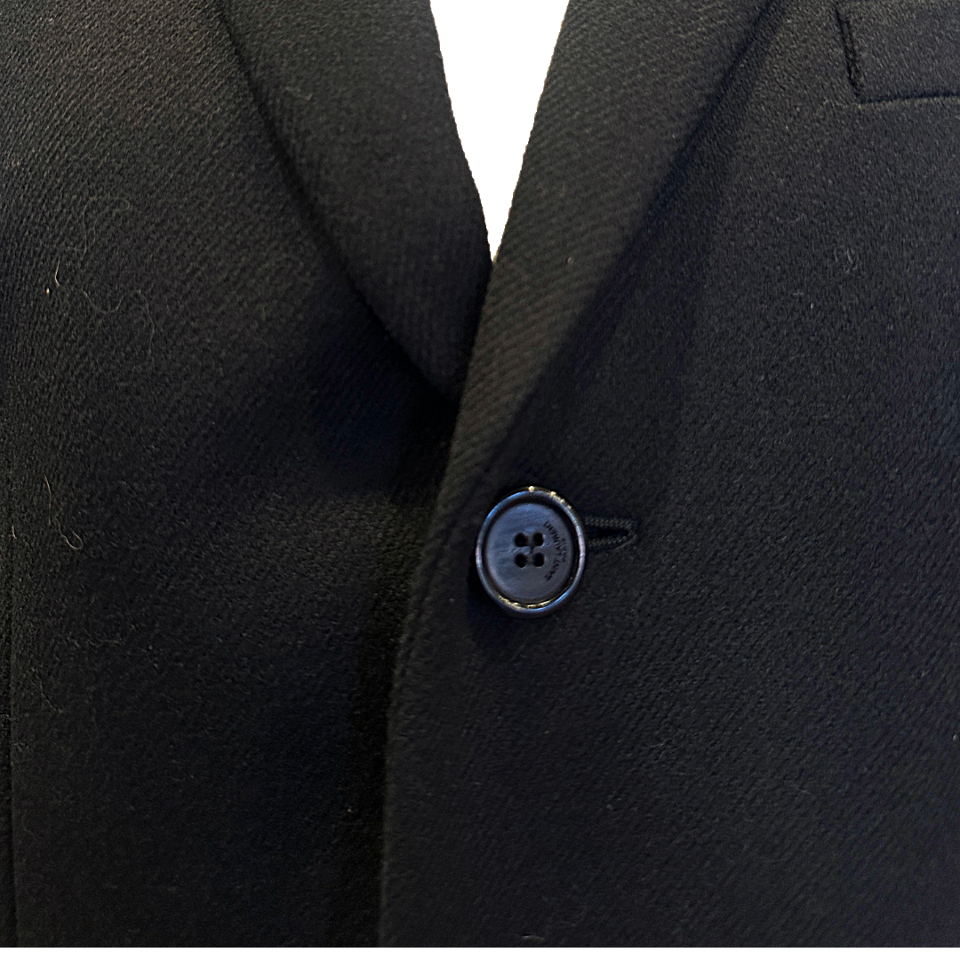 SAINT LAURENT Black Coat | Size 38