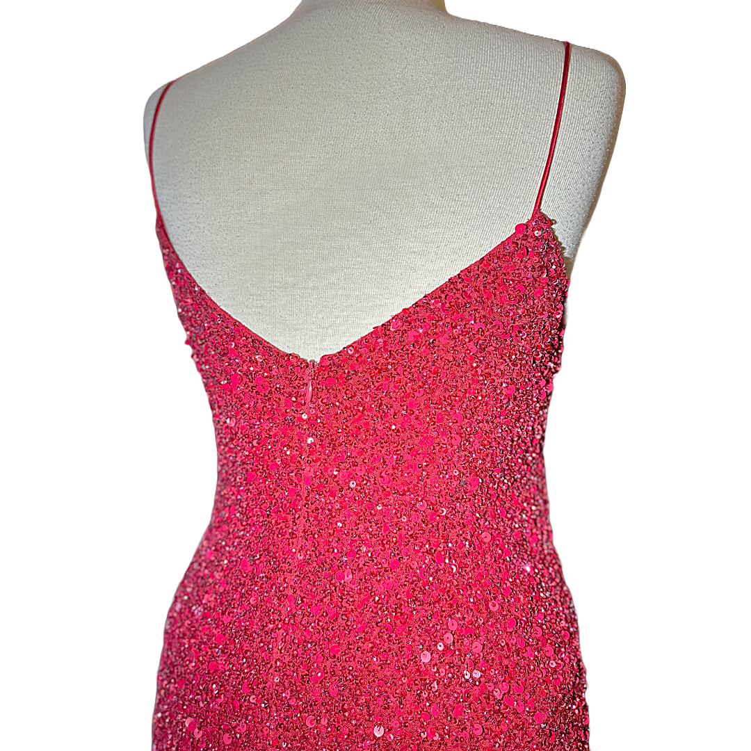 THEIA Red Sequin Gown | Size 10