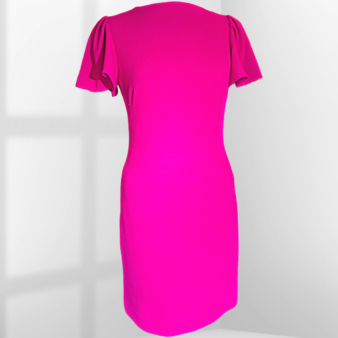 BRANDON MAXWELL Ruffle Sleeve Dress | Size 4