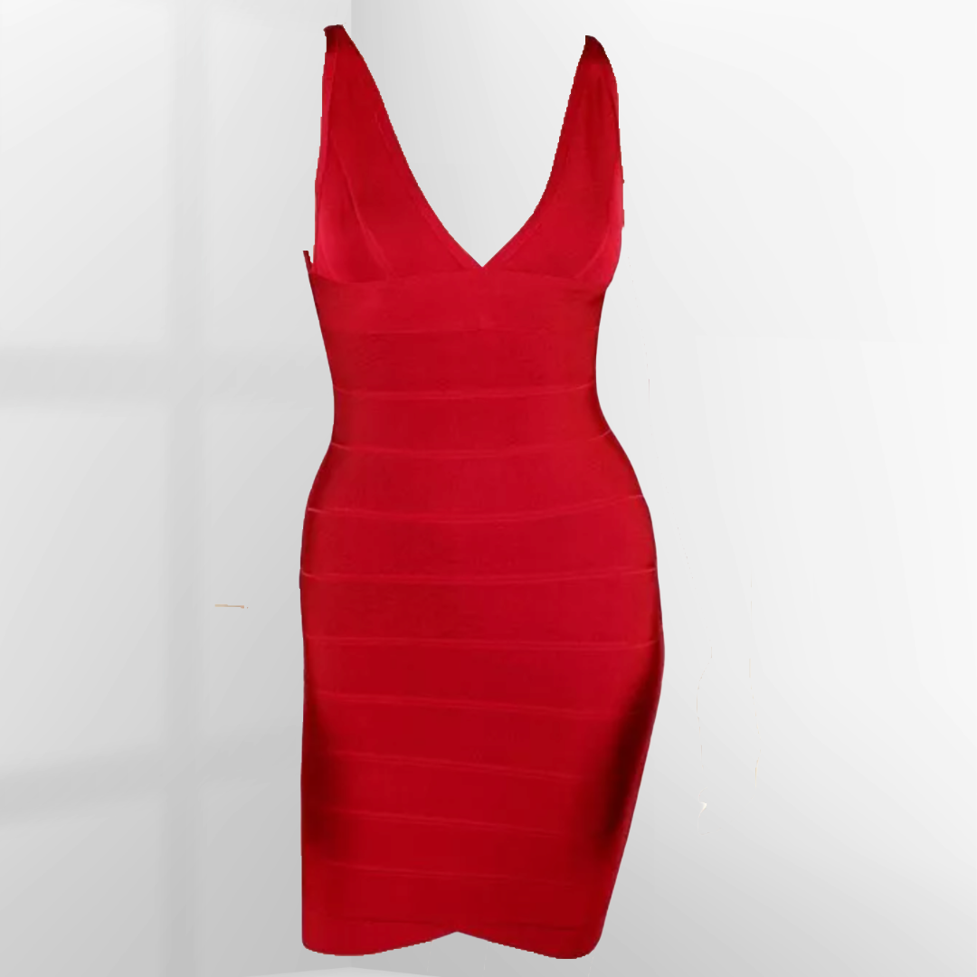 Red bandage dress online