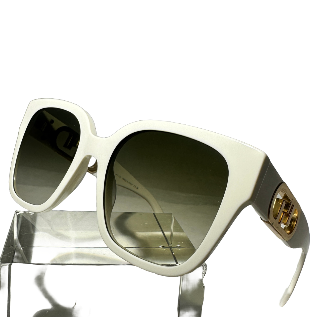 FENDI White O Lock Sunglasses