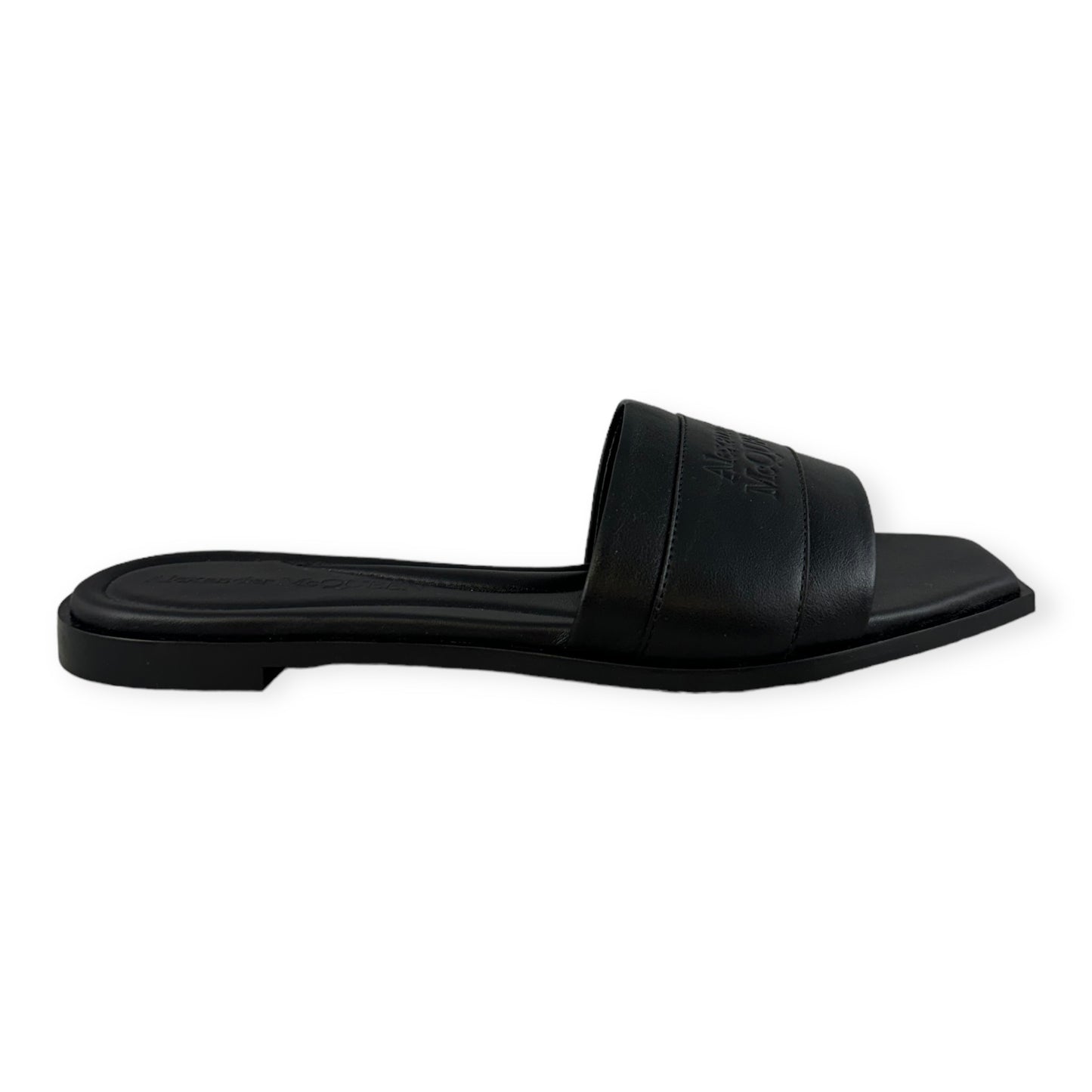 ALEXANDER MCQUEEN Slide Sandals in Black | Size 38