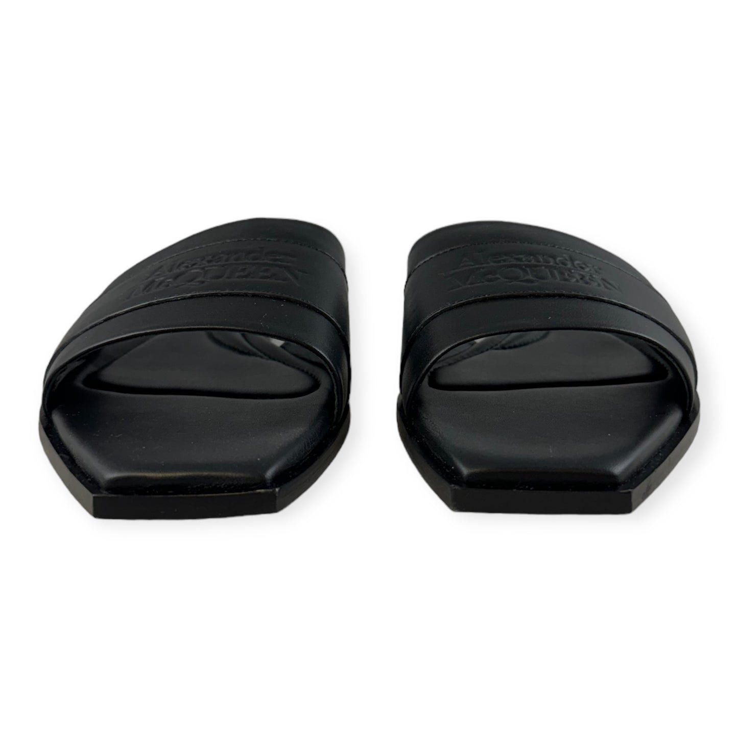ALEXANDER MCQUEEN Slide Sandals in Black | Size 38