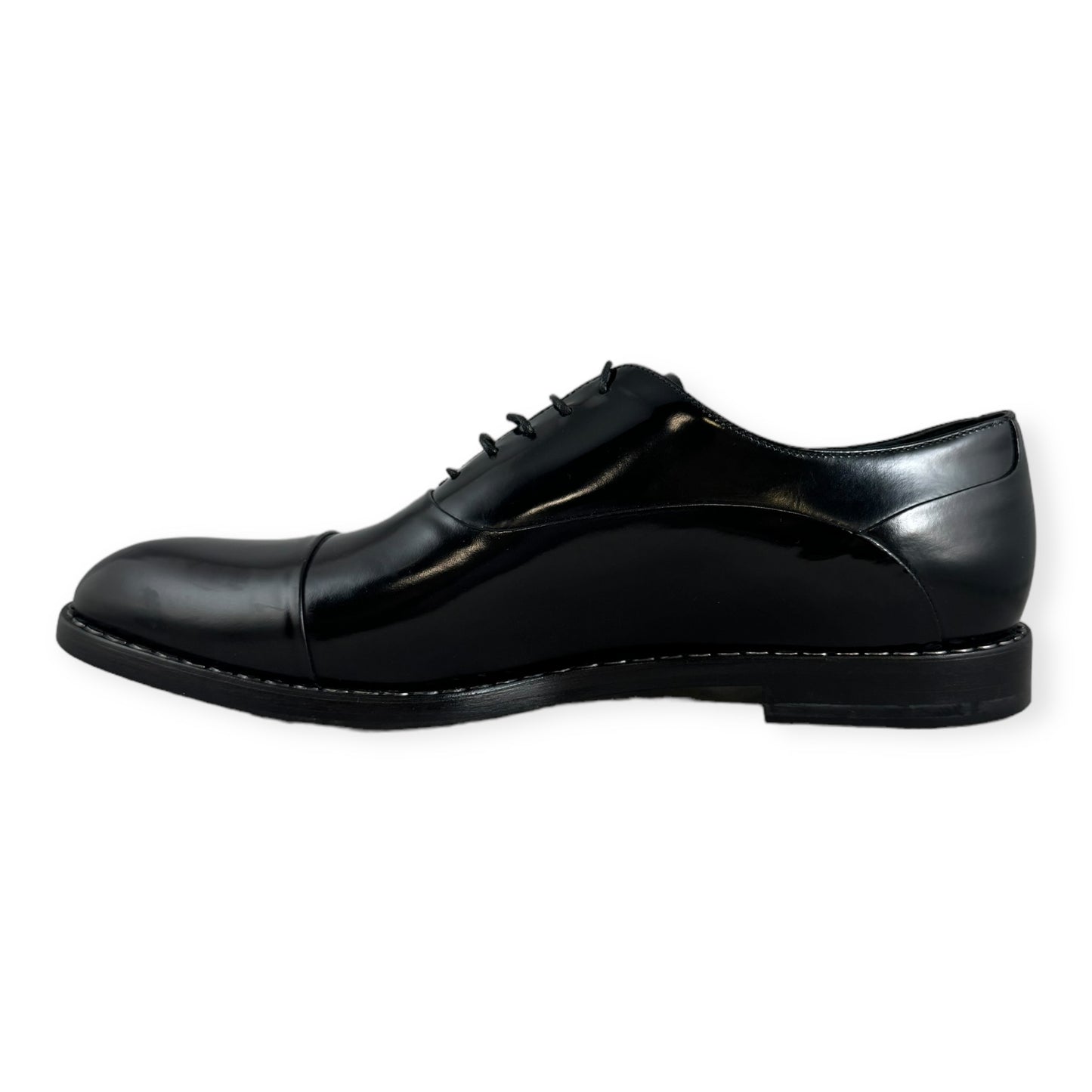 GIORGIO ARMANI High Polish Oxfords in Black | Size 10