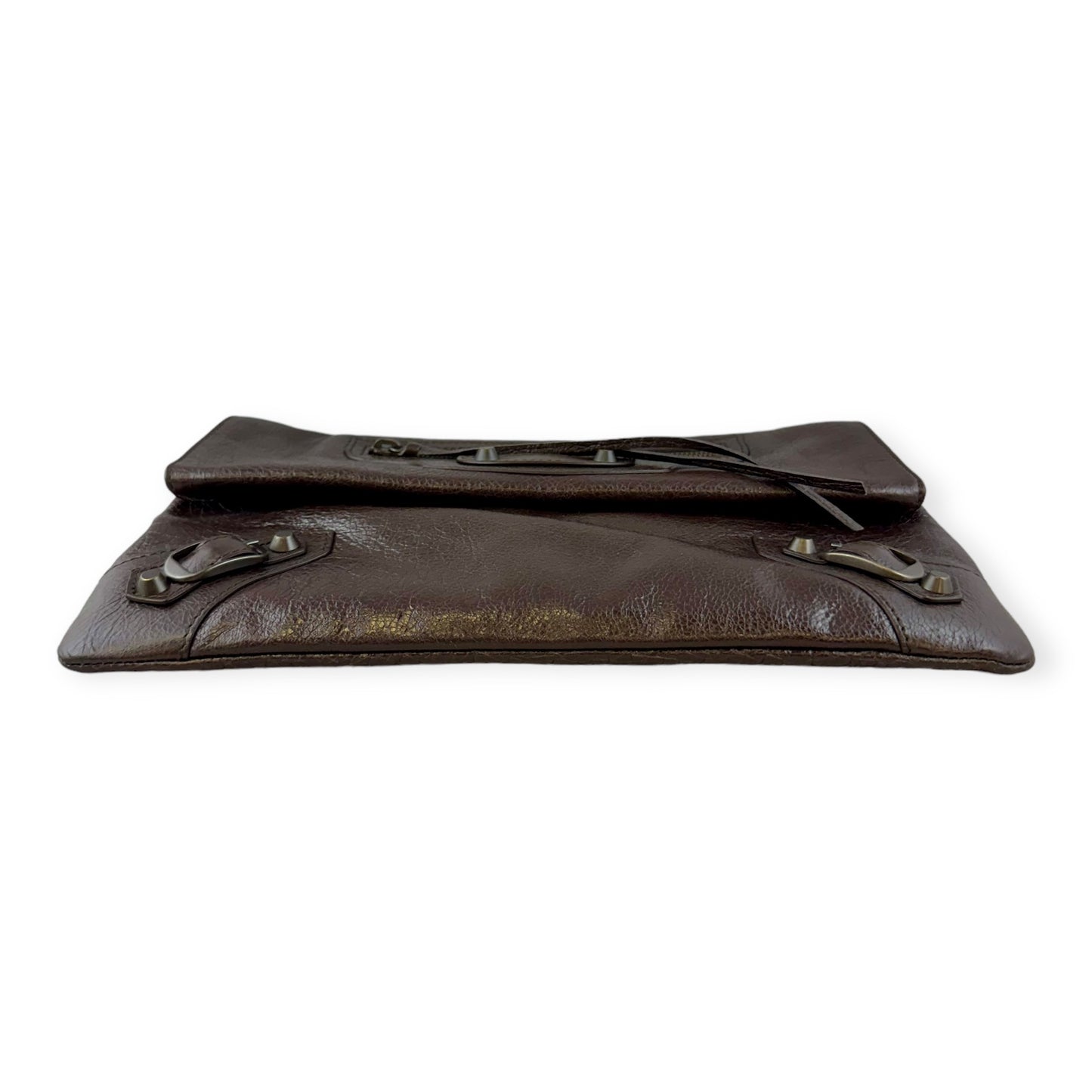 BALENCIAGA City Clutch in Brown