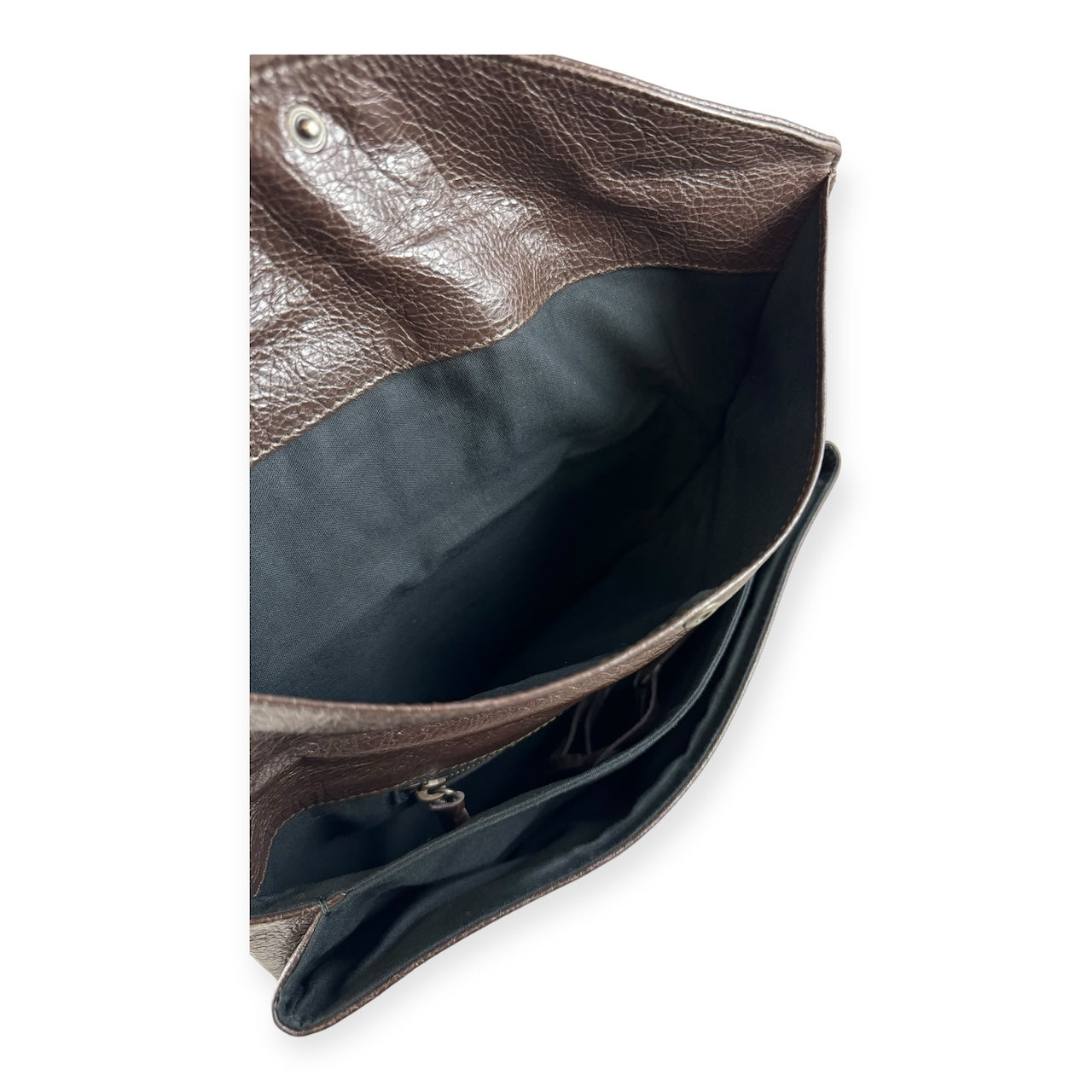 BALENCIAGA City Clutch in Brown