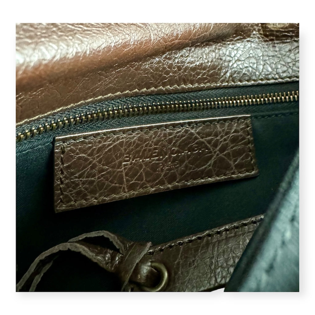 BALENCIAGA City Clutch in Brown