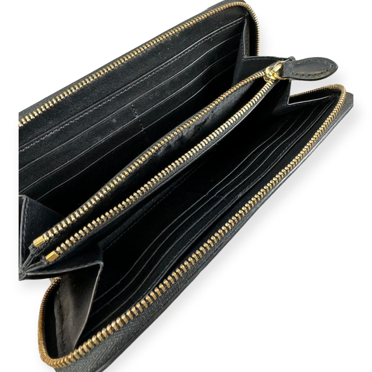BURBERRY Check Zip Wallet in Beige Black