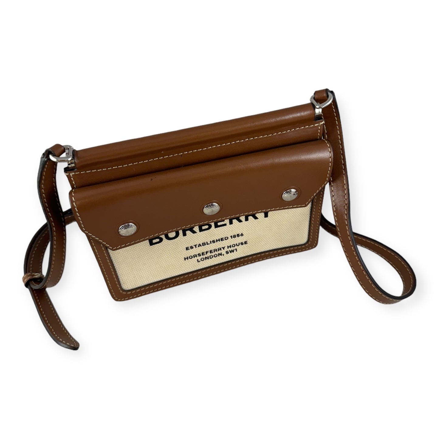 BURBERRY Horseferry Print Mini Title Bag