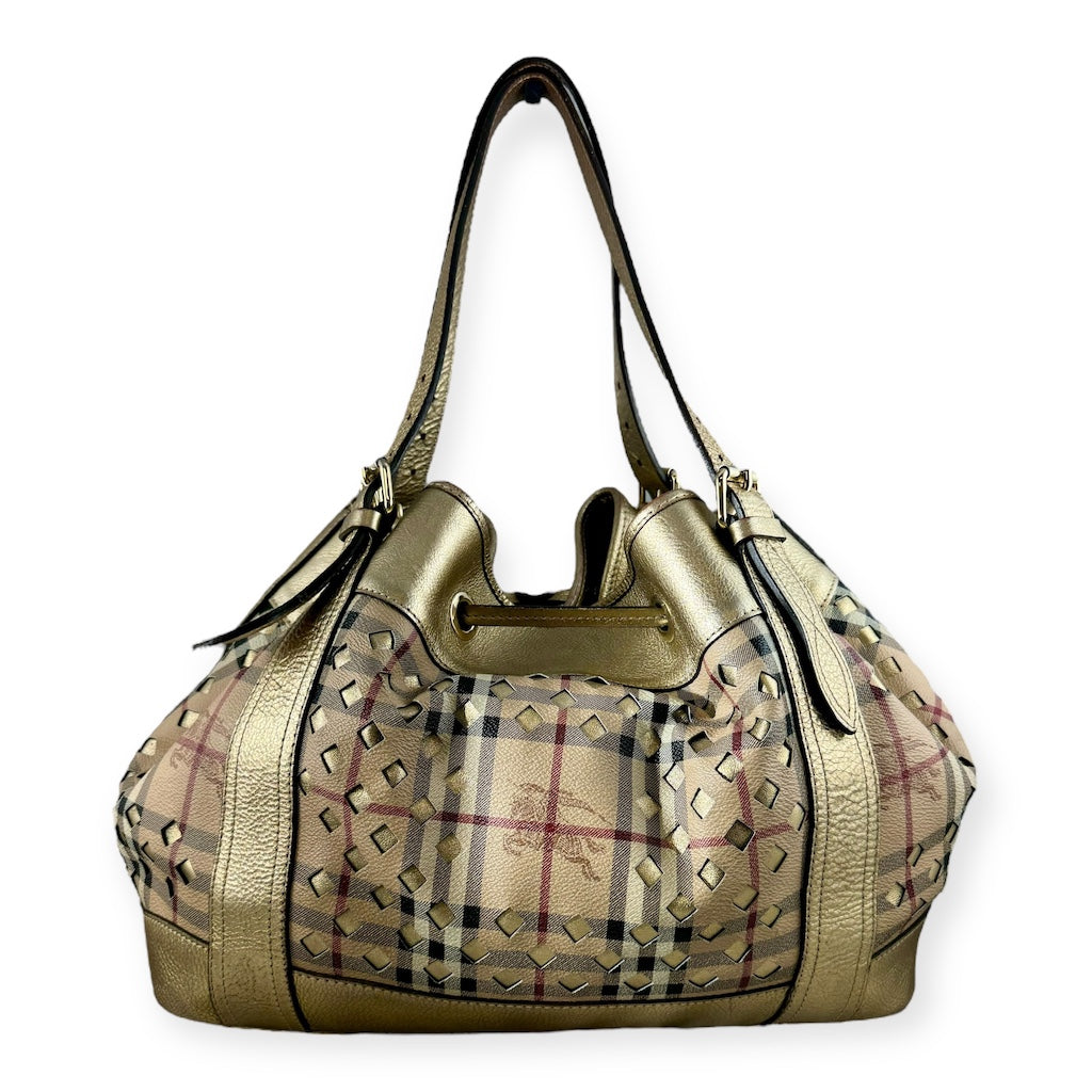 BURBERRY Lasercut Tote in Gold