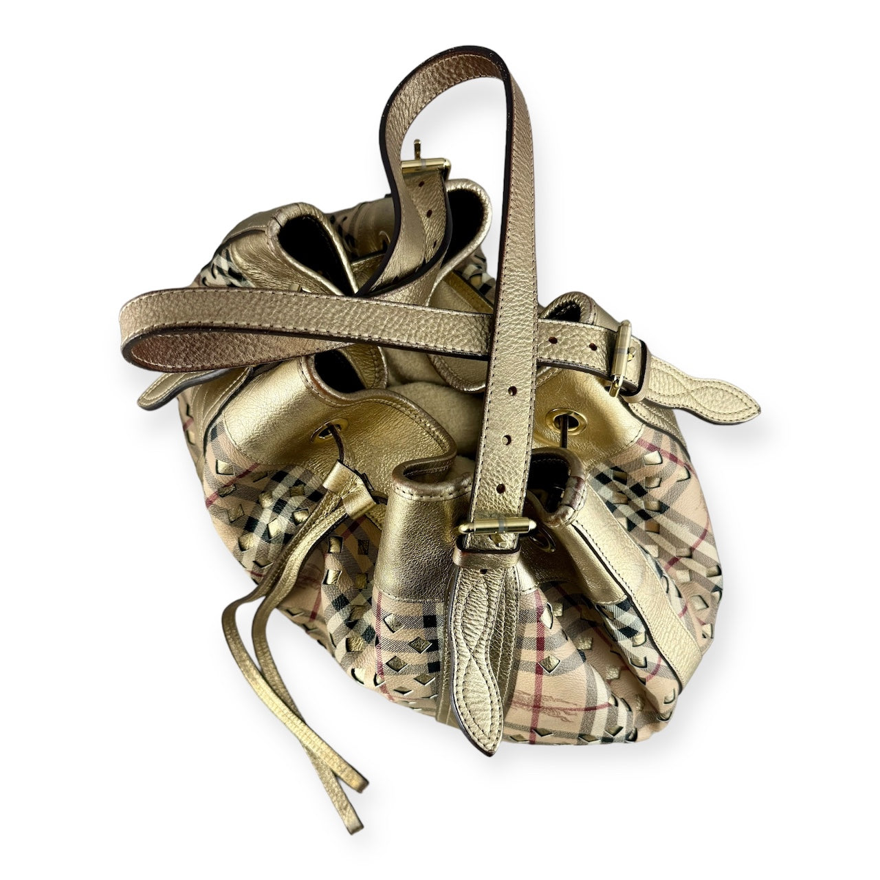 BURBERRY Lasercut Tote in Gold