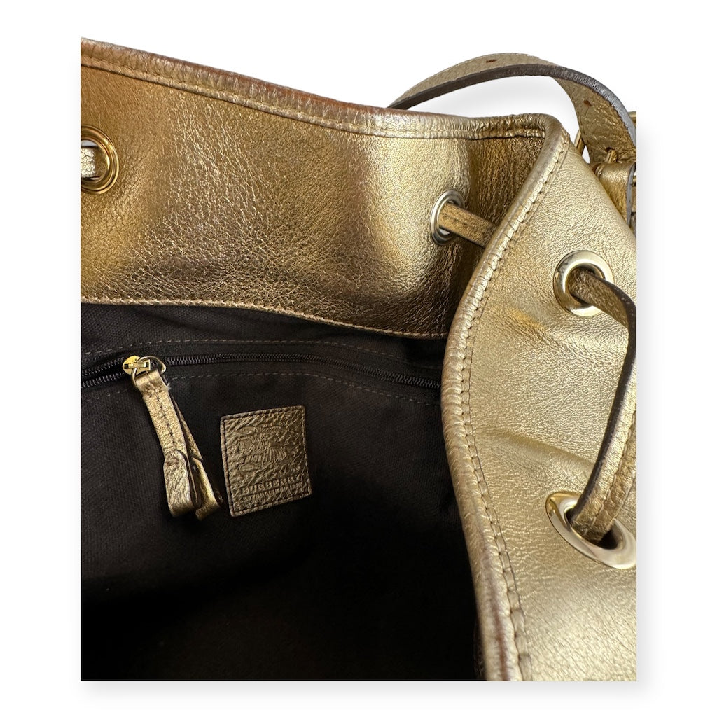 BURBERRY Lasercut Tote in Gold