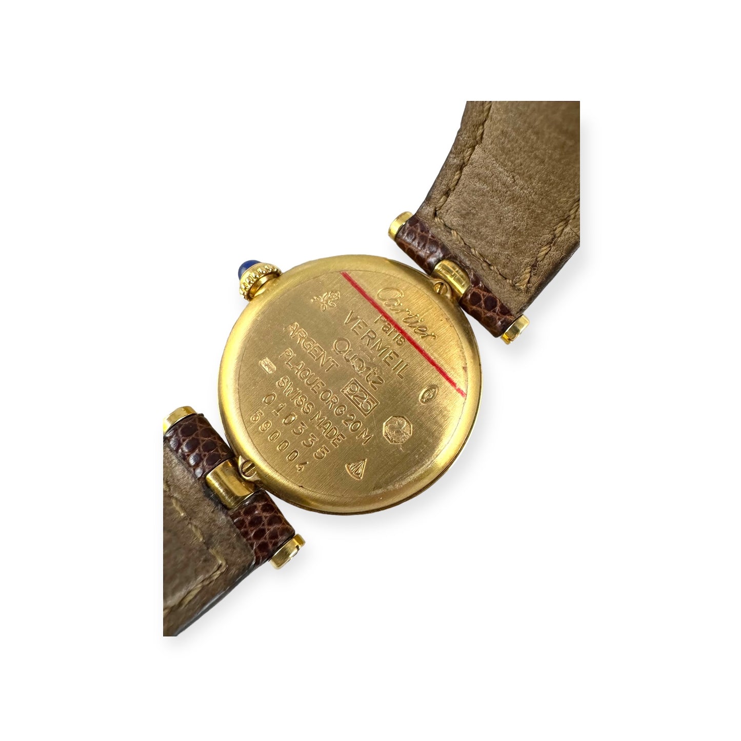CARTIER Must De Cartier Watch Vermeil Sterling Silver