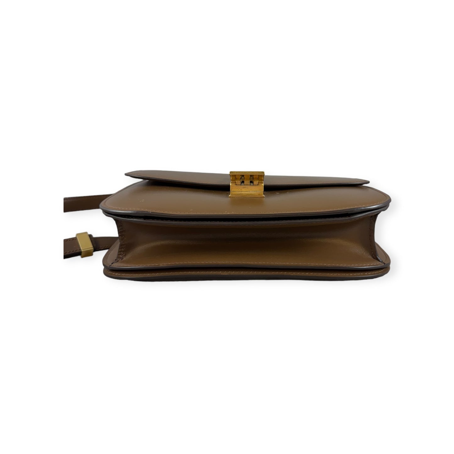 CELINE Classic Box Shoulder Bag in Brown