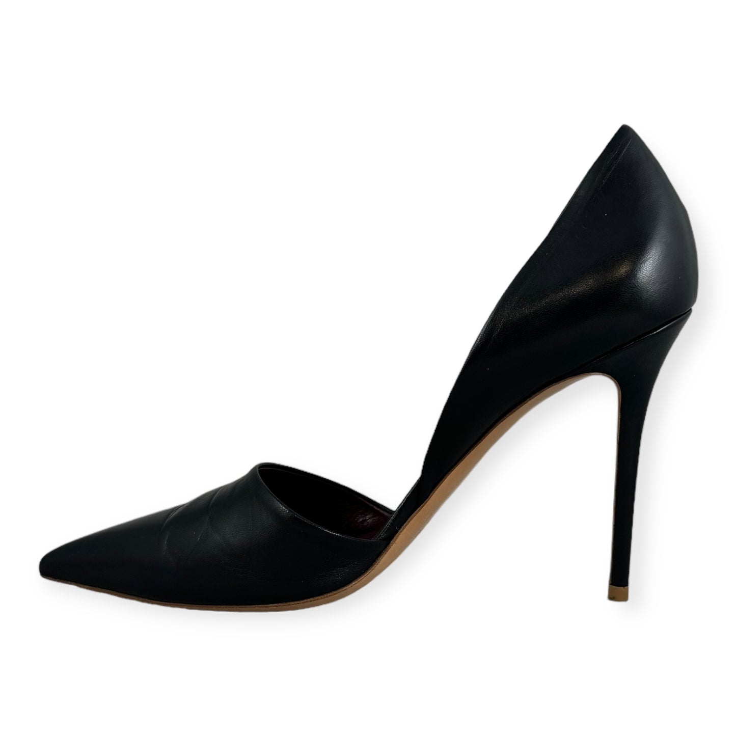 CELINE Leather D'Orsay Pumps in Black | Size 39.5