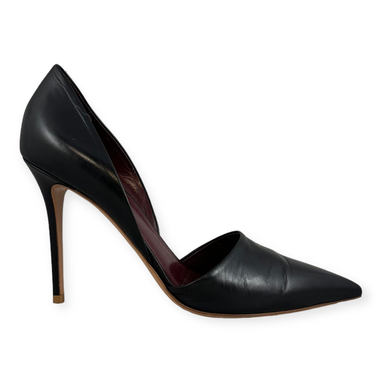 CELINE Leather D'Orsay Pumps in Black | Size 39.5