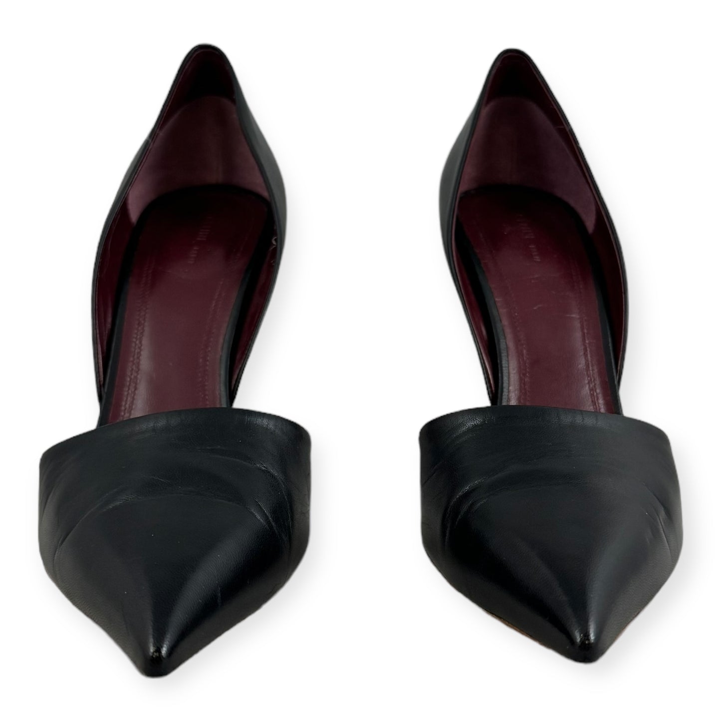 CELINE Leather D'Orsay Pumps in Black | Size 39.5