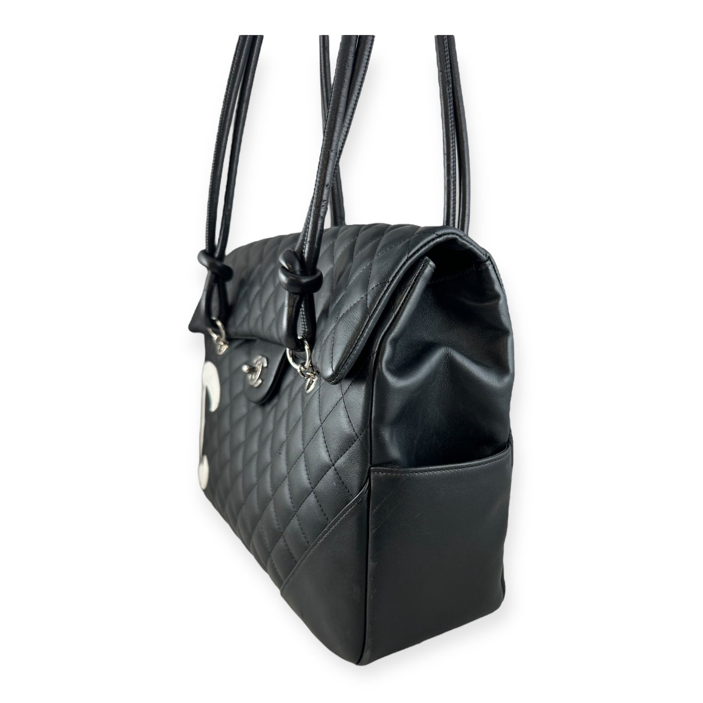 CHANEL Cambon Ligne Flap Bag in Black