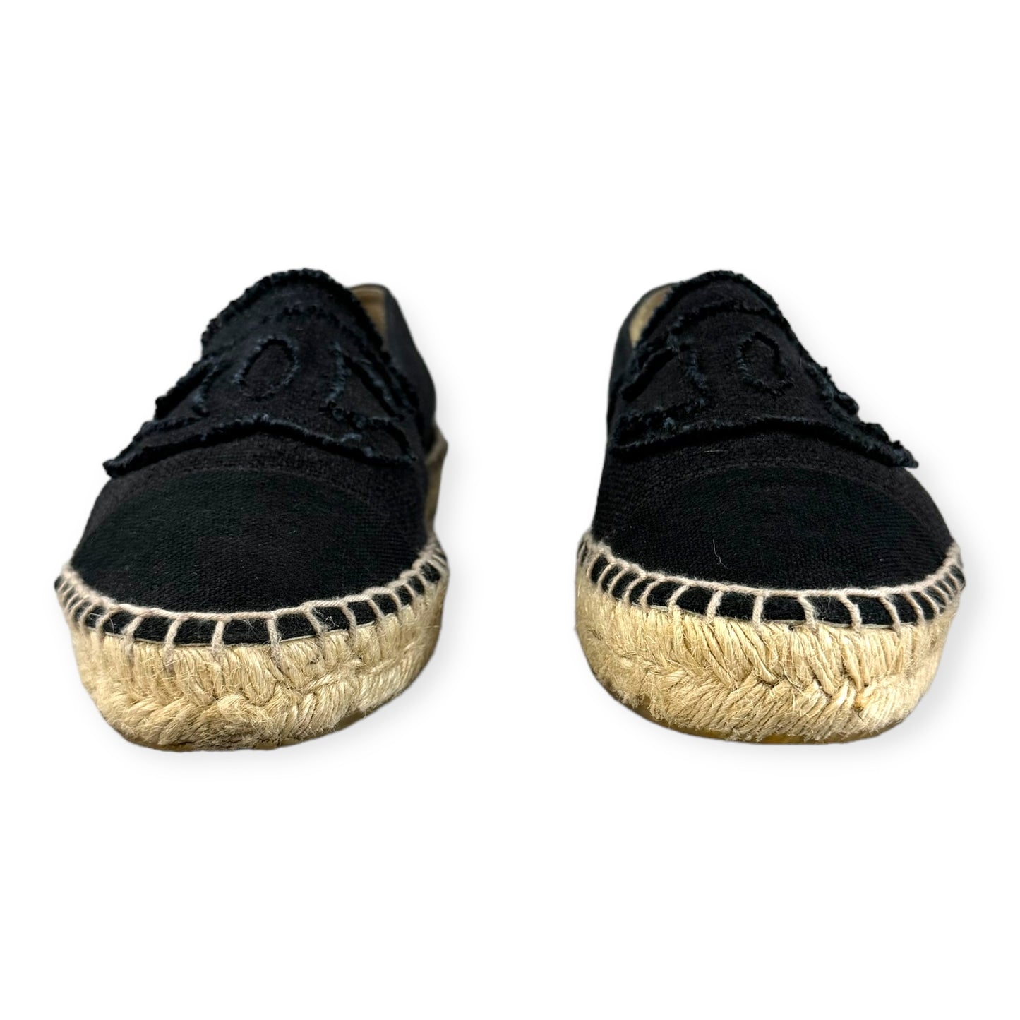 CHANEL Cap Toe Espadrilles in Black Navy | Size 39