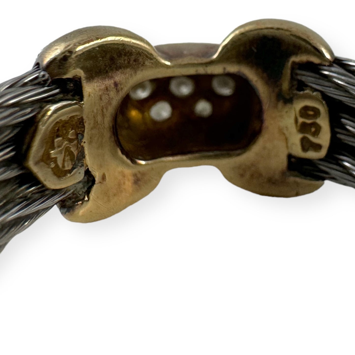 CHARRIOL Pave Celtic Cable Ring | Size 7