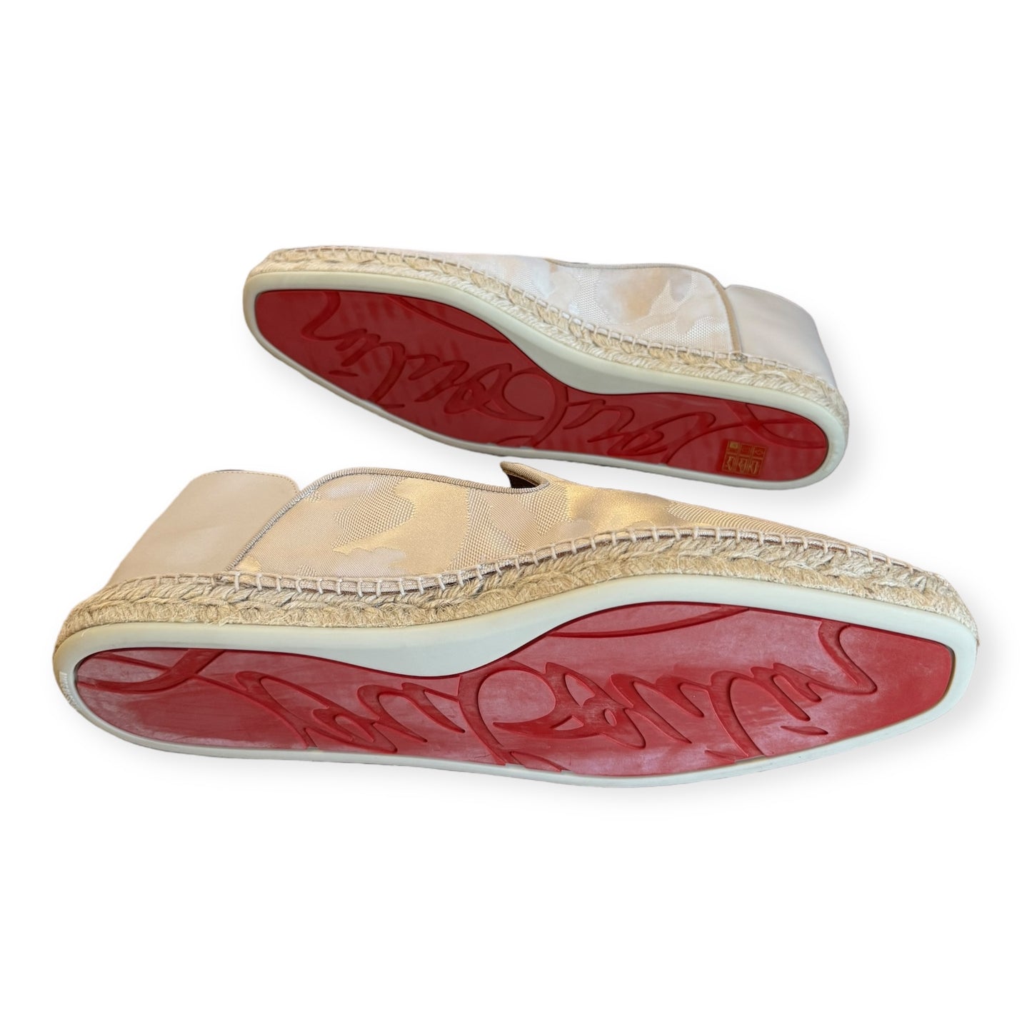 CHRISTIAN LOUBOUTIN Espadon Espadrilles in Beige | Size 44