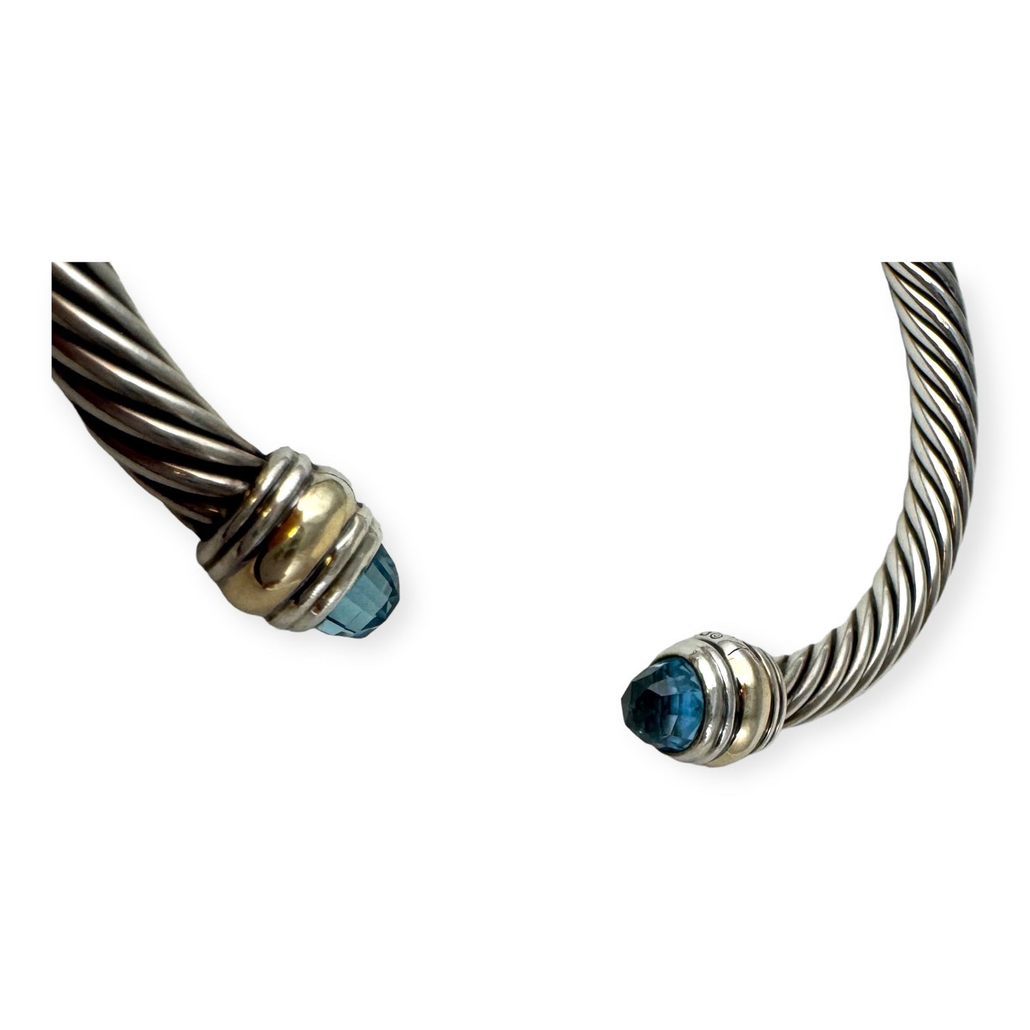 DAVID YURMAN Blue Topaz Classic Cable Bracelet 7mm