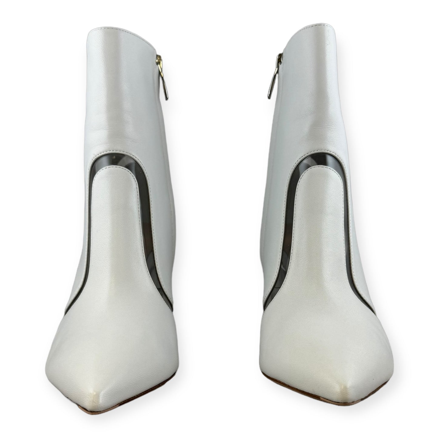 GIANVITO ROSSI Booties in White | Size 38.5