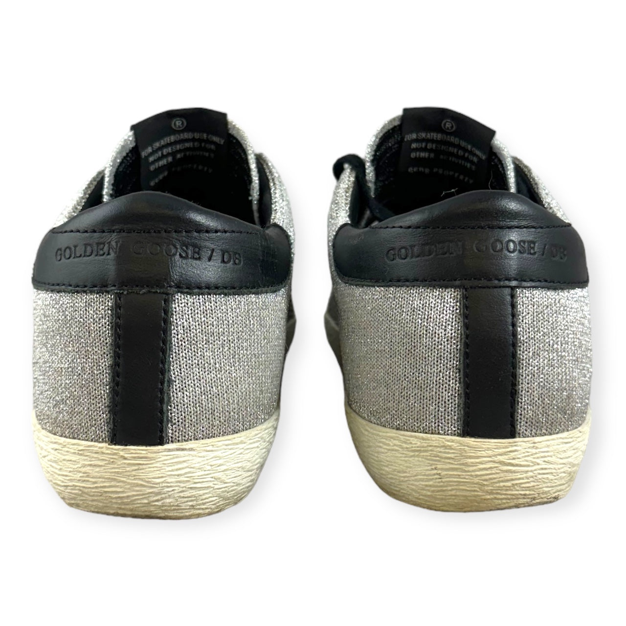 GOLDEN GOOSE Silver Superstar Sneakers | Size 37