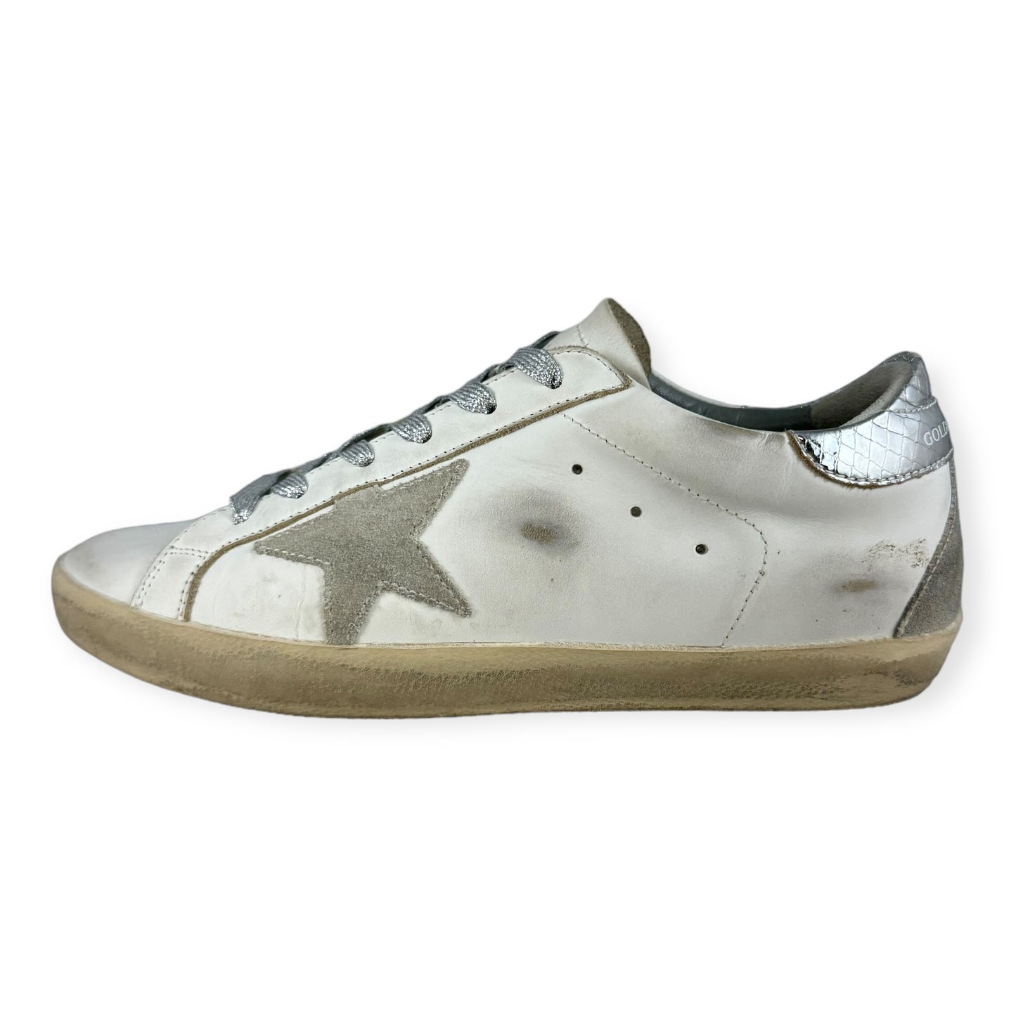 GOLDEN GOOSE Superstar Sneakers in White | Size 39