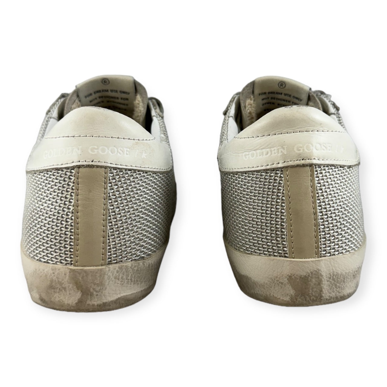 GOLDEN GOOSE Superstar Suede Sneakers in Silver Black | Size 38