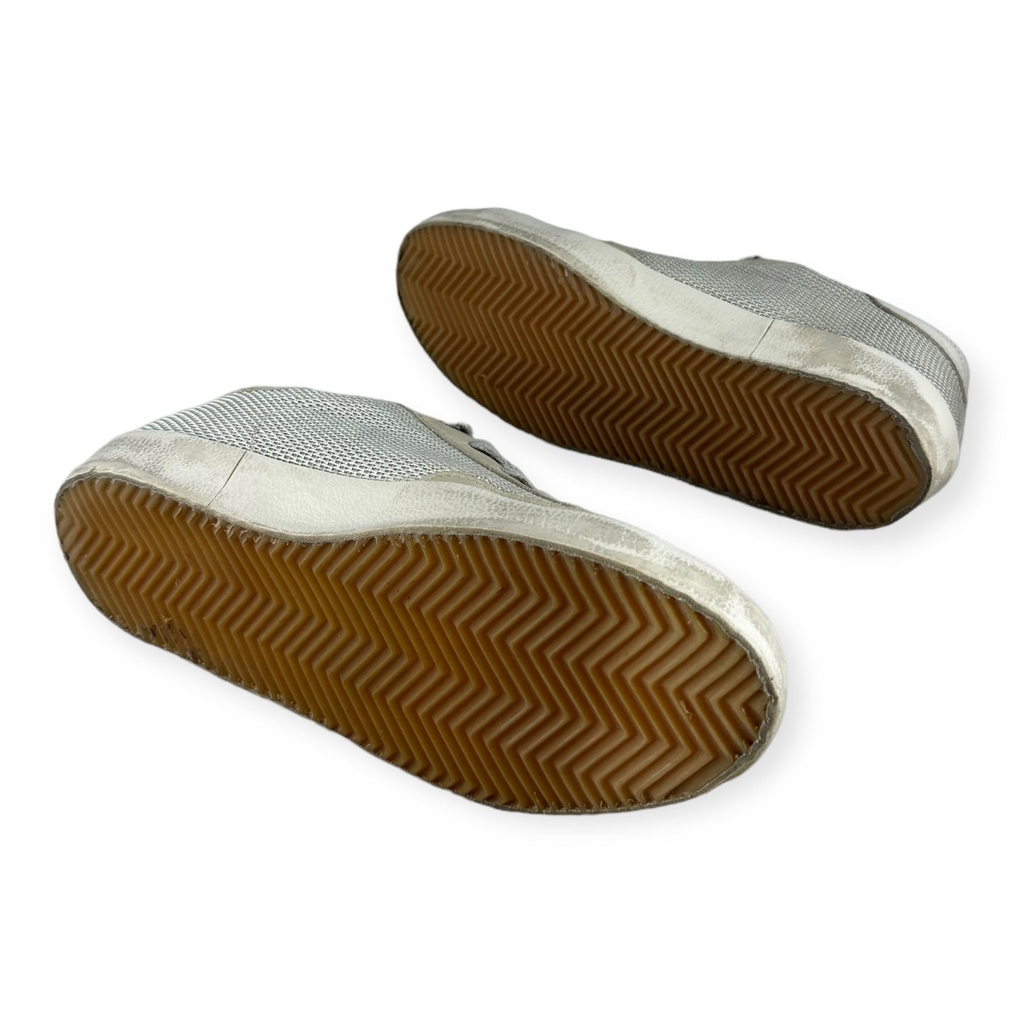 GOLDEN GOOSE Superstar Suede Sneakers in Silver Black | Size 38