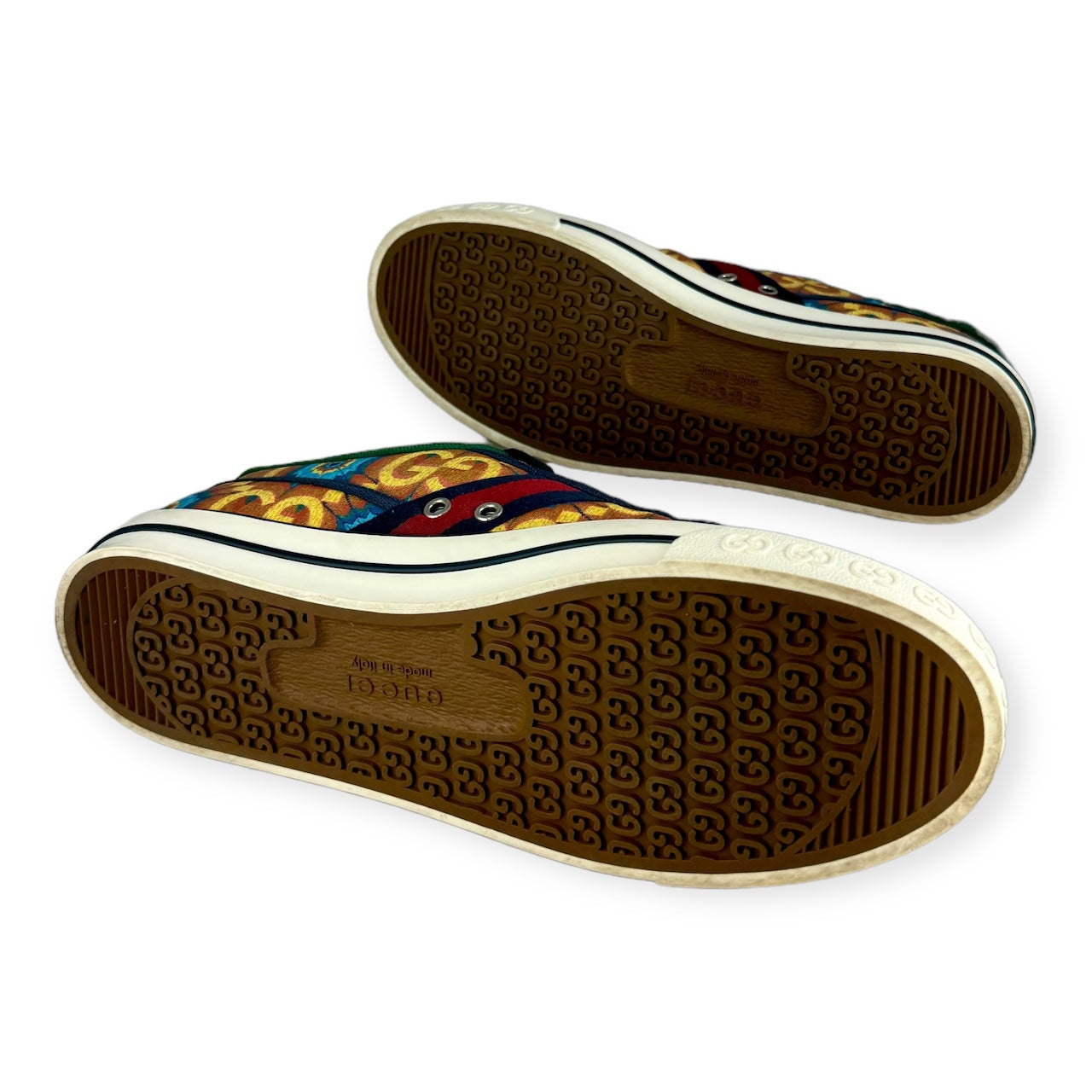 GUCCI Big G Tennis Sneakers in Multicolor | Size 9