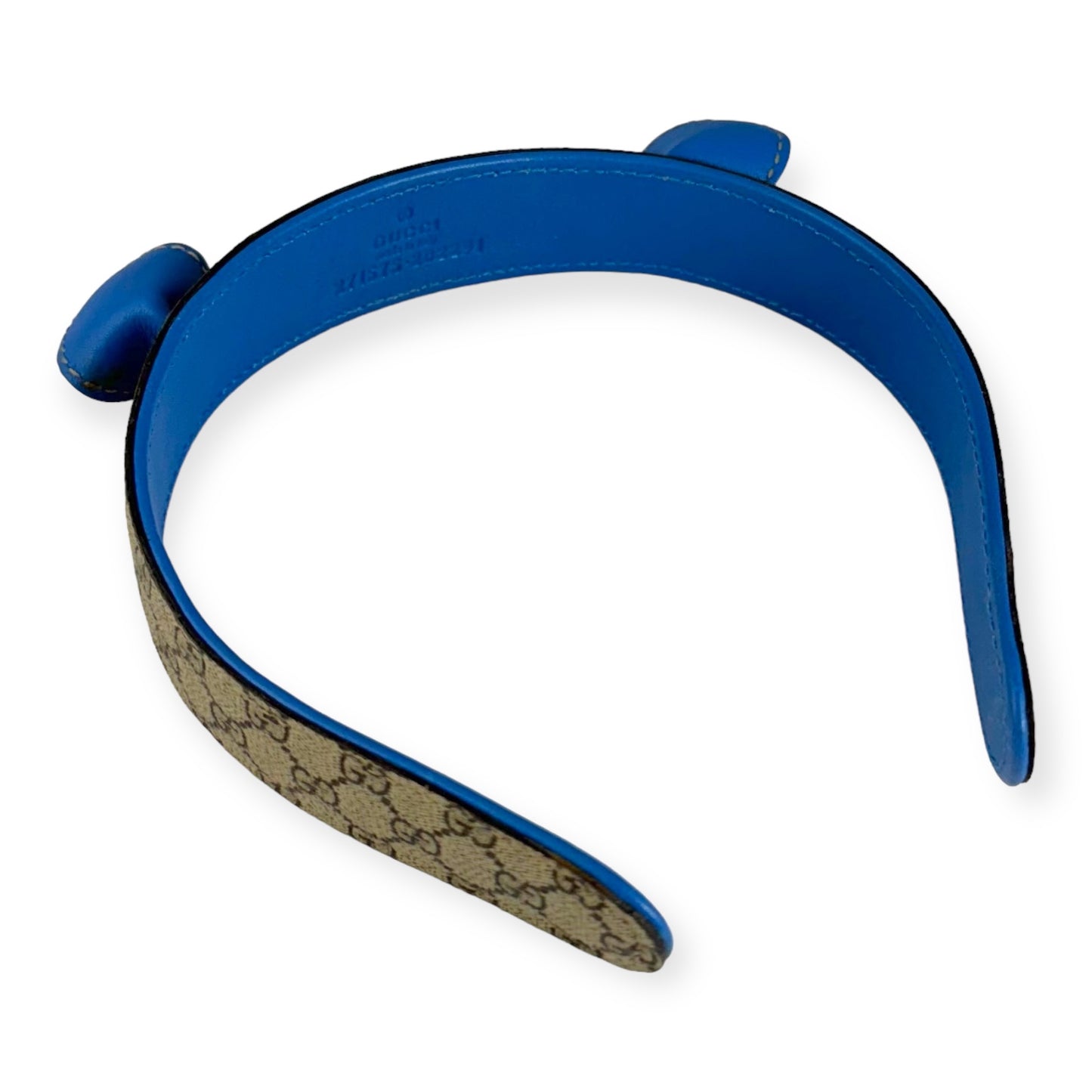 GUCCI GG Headband with Ears Brown Blue