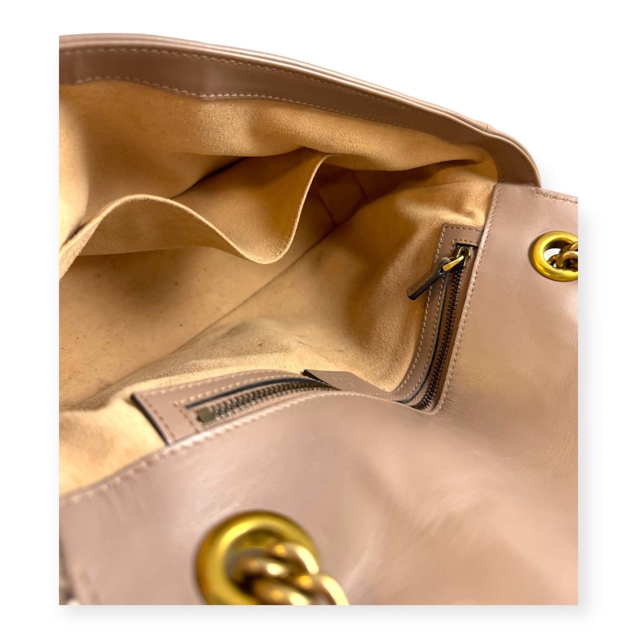 GUCCI GG Marmont Shoulder Bag in Porcelain Rose