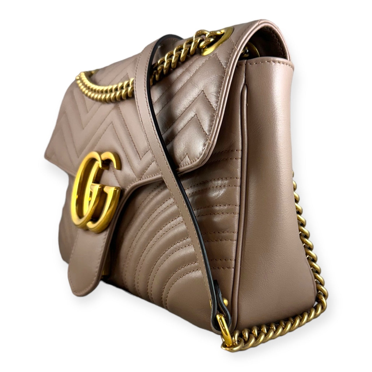 GUCCI GG Marmont Shoulder Bag in Porcelain Rose