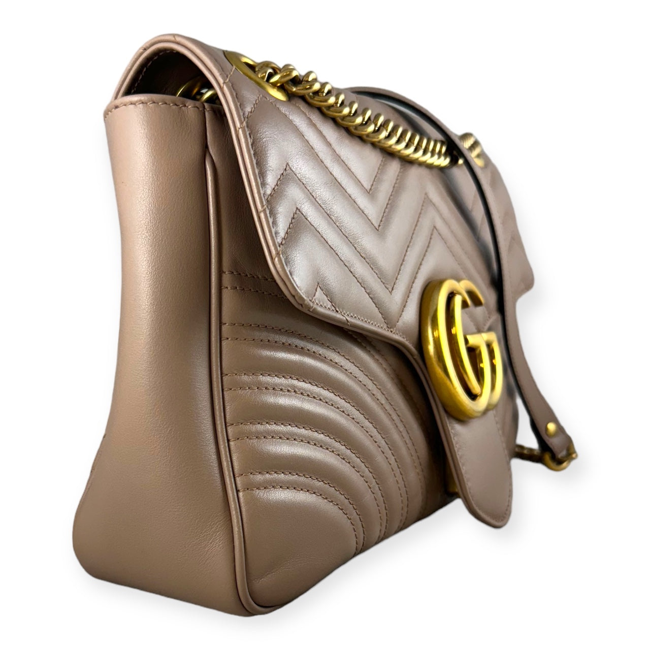 GUCCI GG Marmont Shoulder Bag in Porcelain Rose