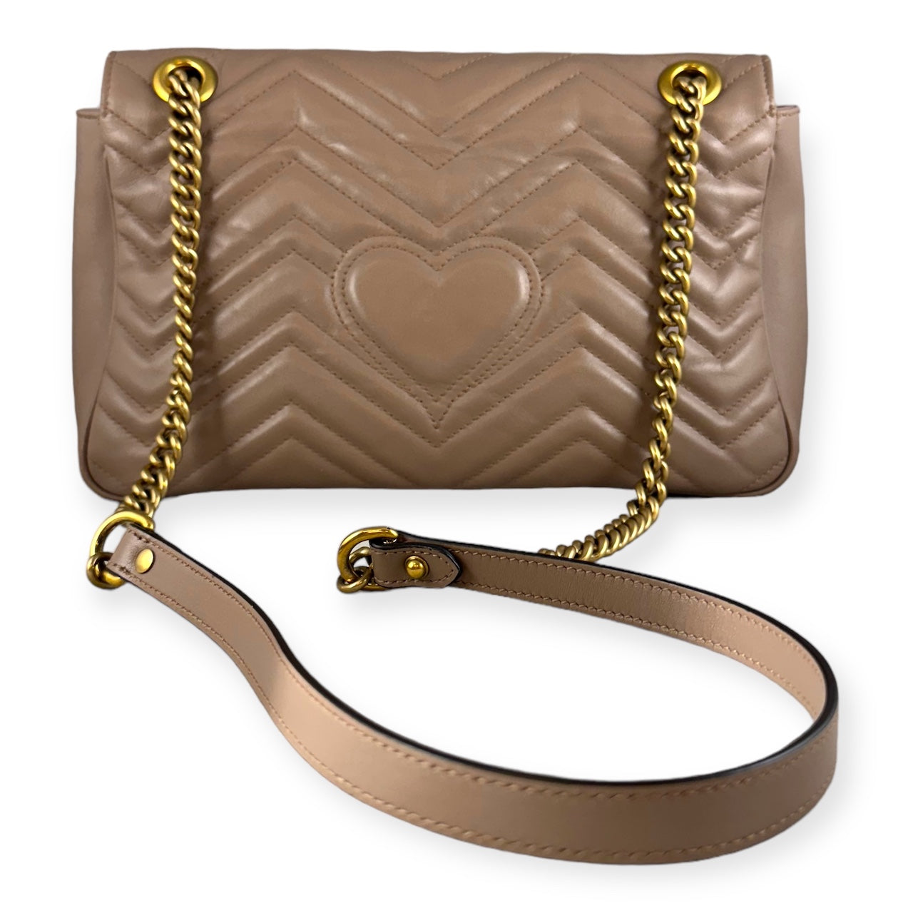 GUCCI GG Marmont Shoulder Bag in Porcelain Rose