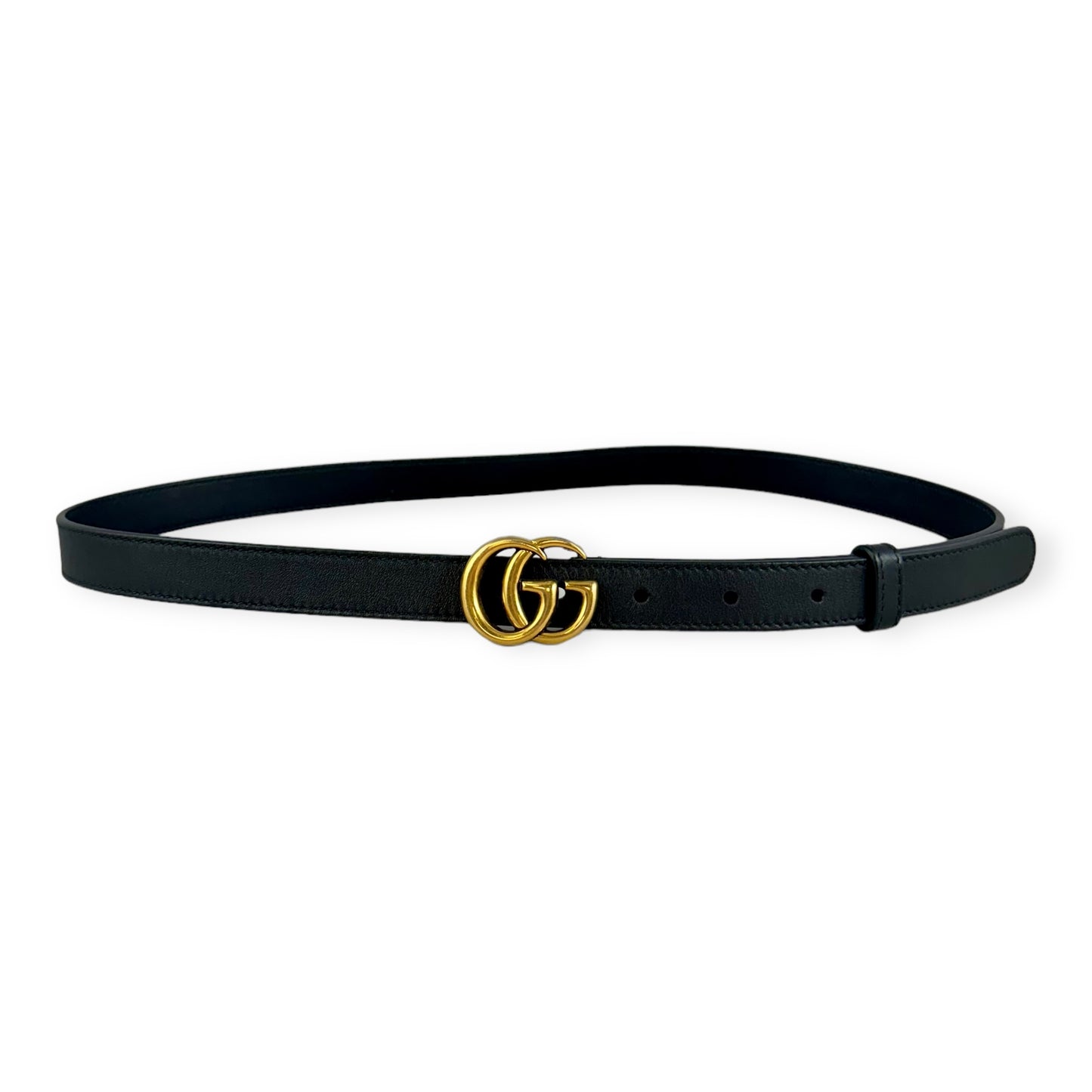 GUCCI GG Marmont Thin Belt in Black | Size 85/34