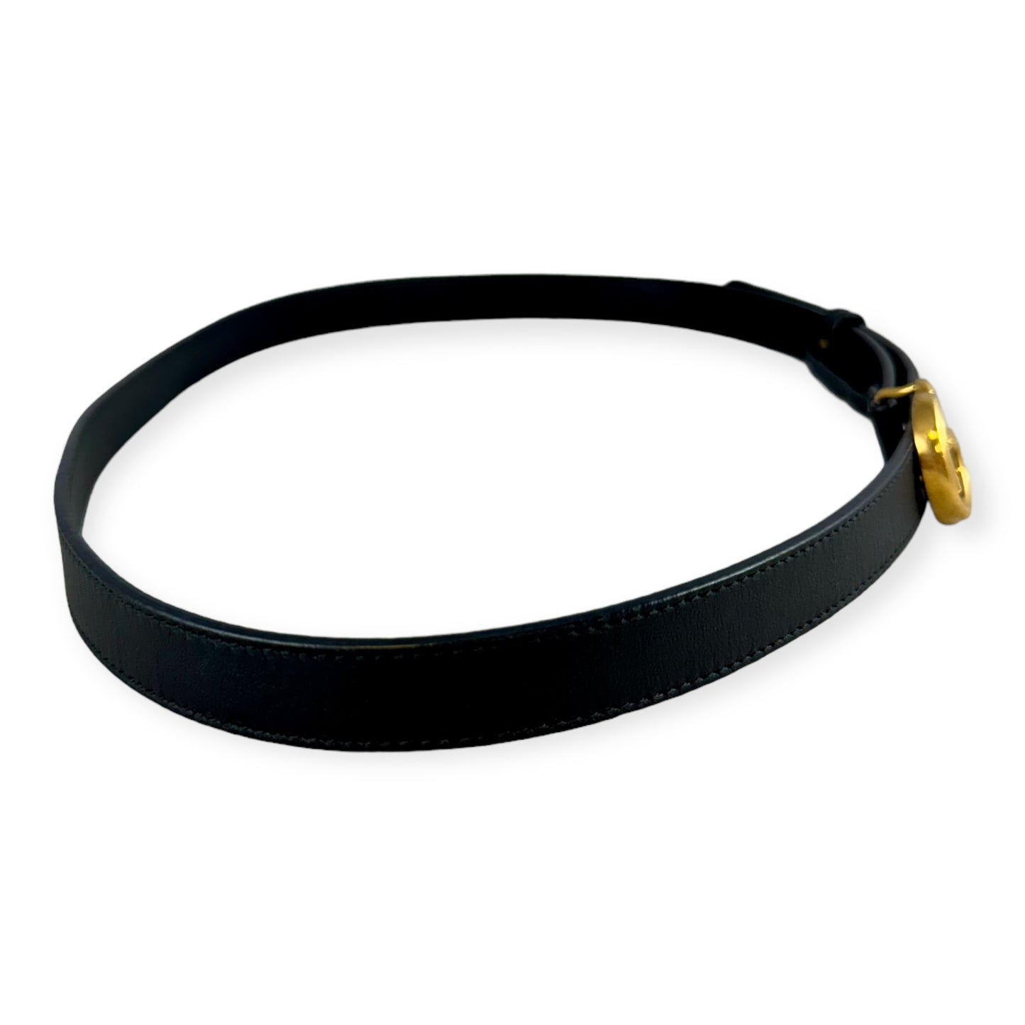 GUCCI GG Marmont Thin Belt in Black | Size 85/34
