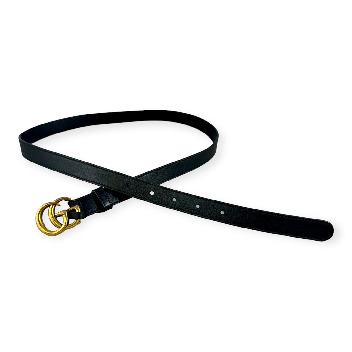 GUCCI GG Marmont Thin Belt in Black | Size 85/34