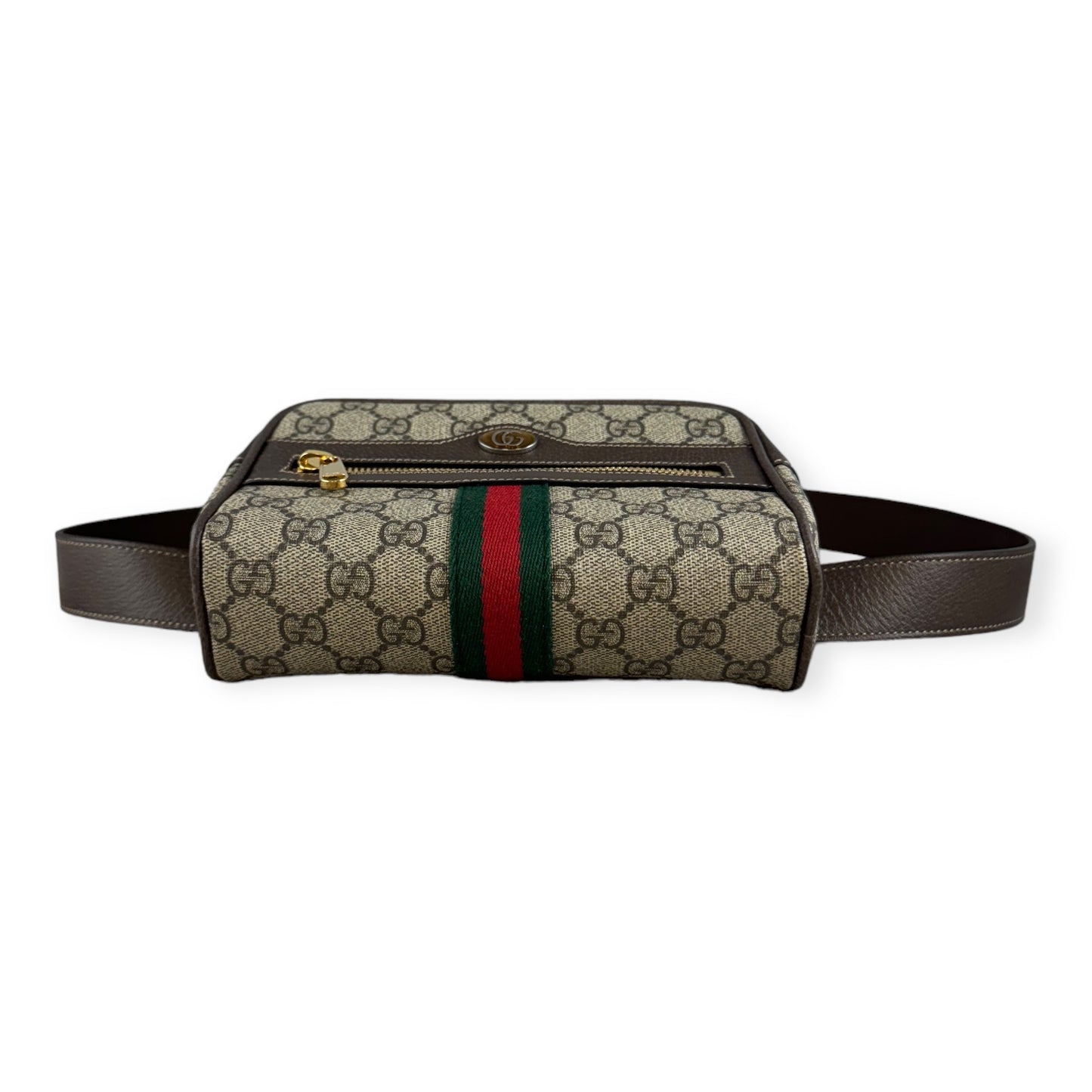 GUCCI GG Ophidia Belt Bag in Brown