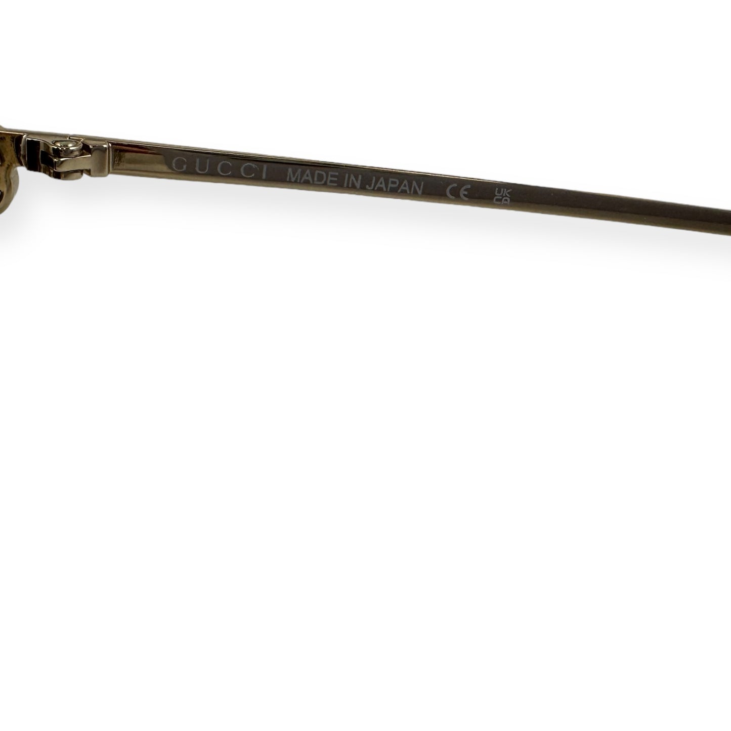 GUCCI Semi Rimmed Sunglasses in Black Gold