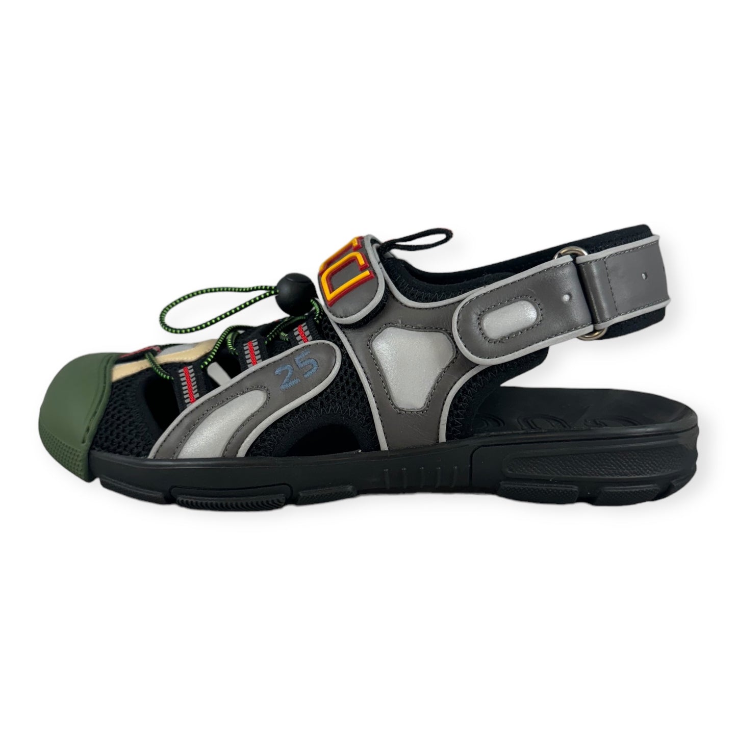 GUCCI Sport Sandals in Green Multi | Size 8.5