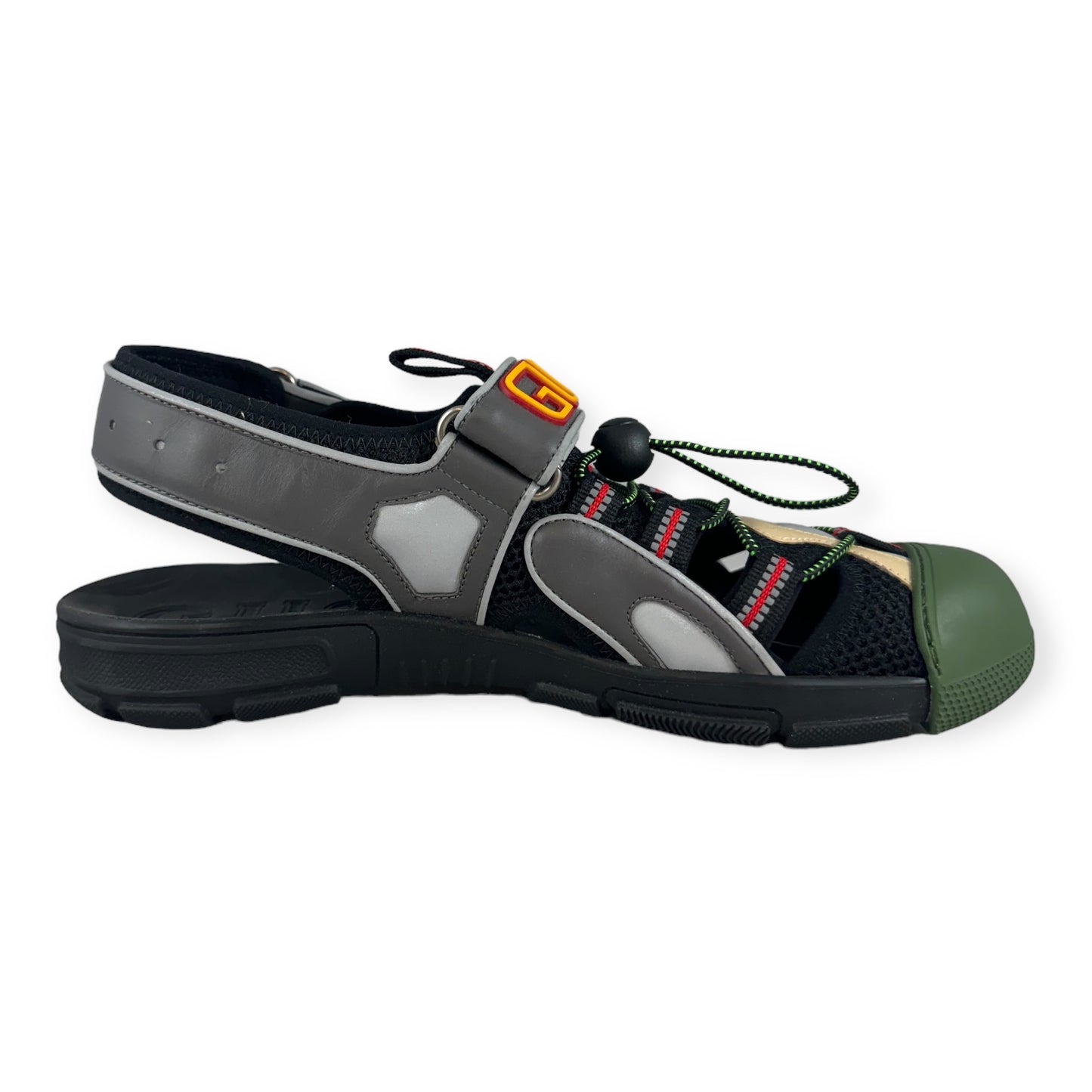GUCCI Sport Sandals in Green Multi | Size 8.5