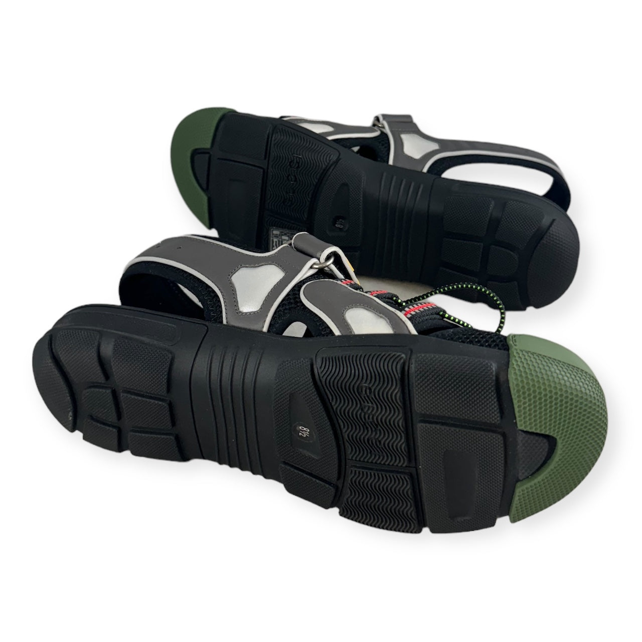 GUCCI Sport Sandals in Green Multi | Size 8.5